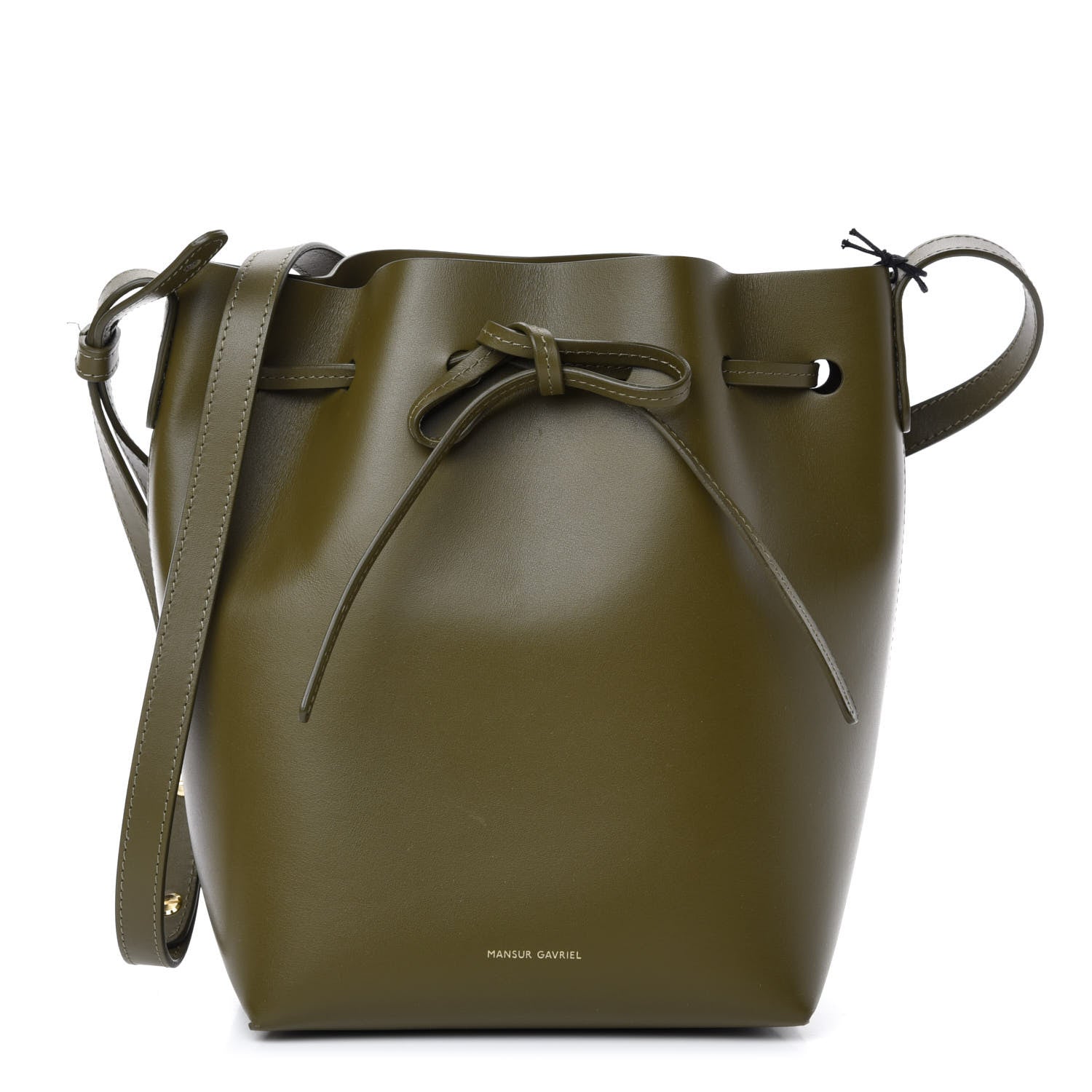 Mansur Gavriel Calfskin Mini Bucket Bag Olive 1 of 11