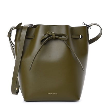 Mansur Gavriel Calfskin Mini Bucket Bag Olive 1 of 11