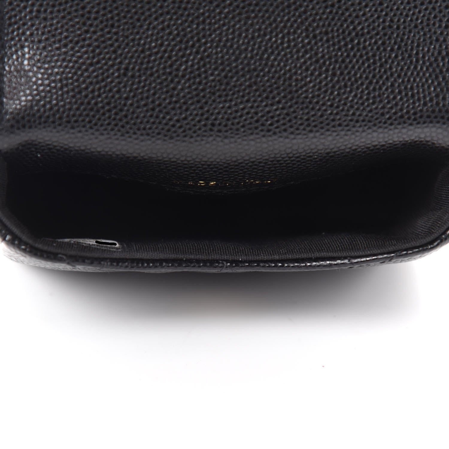 Chanel Caviar Quilted Pearl Card Holder On Chain Black 5 of 11