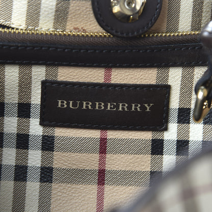 Burberry Haymarket Check Small Canterbury Tote Black 9 of 10