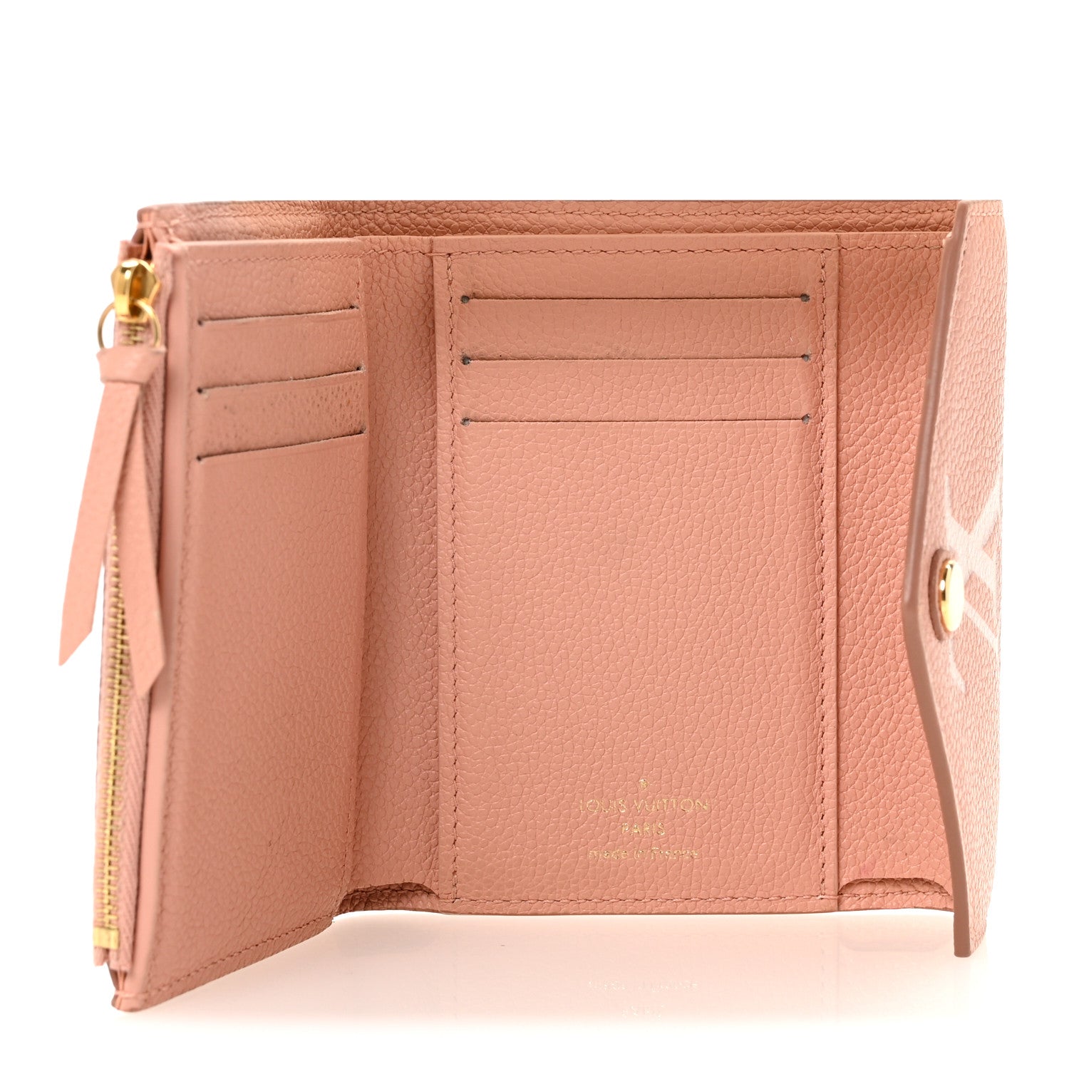 Louis Vuitton Empreinte Monogram Giant Victorine Wallet Rose Trianon Creme 5 of 7