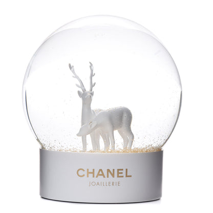Chanel Glass Joaillerie Deer Christmas Snow Globe 1 of 4
