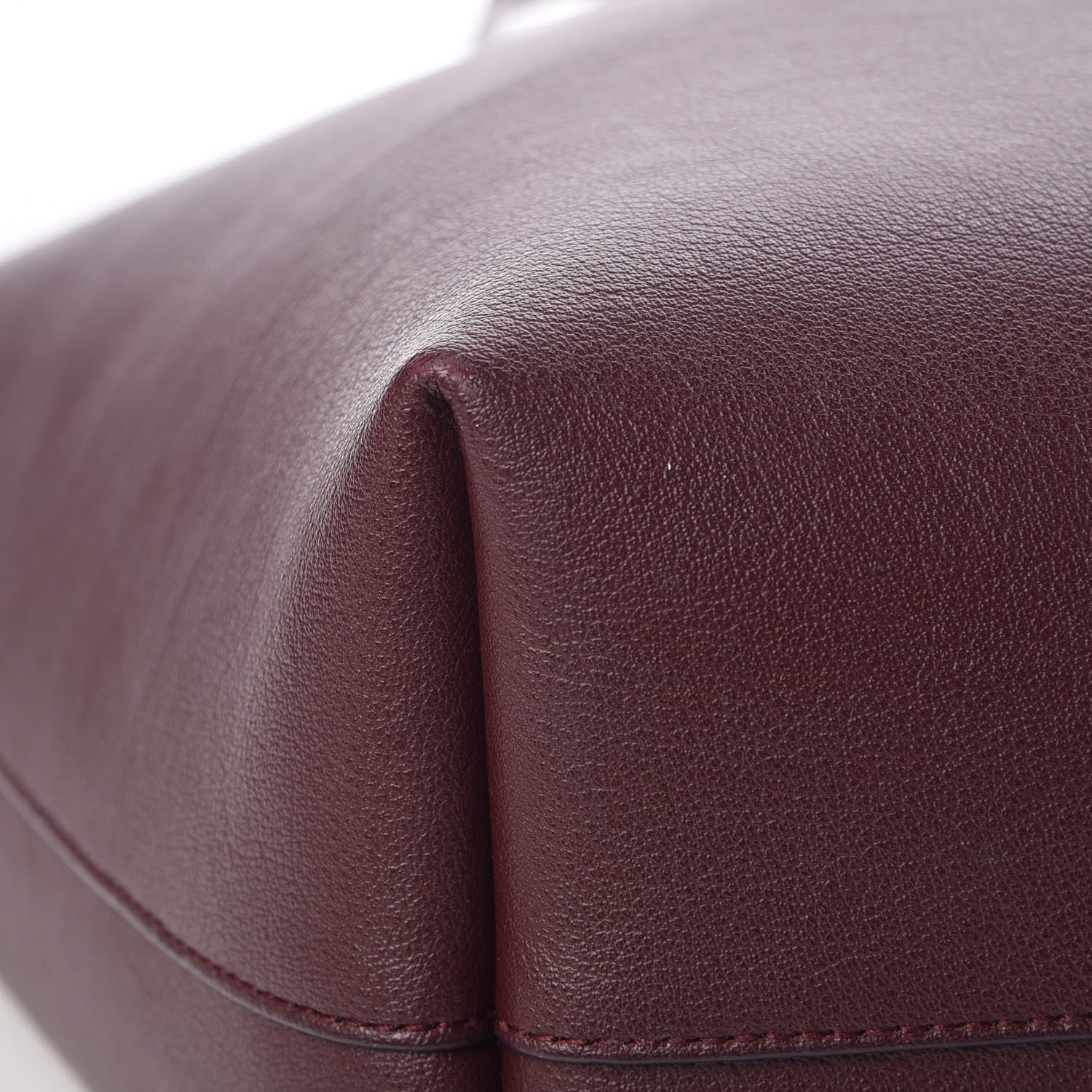 Saint Laurent Calfskin Large Shopping Tote Bordeaux 15 of 18