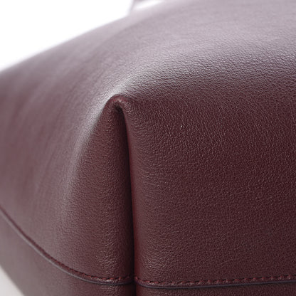 Saint Laurent Calfskin Large Shopping Tote Bordeaux 15 of 18