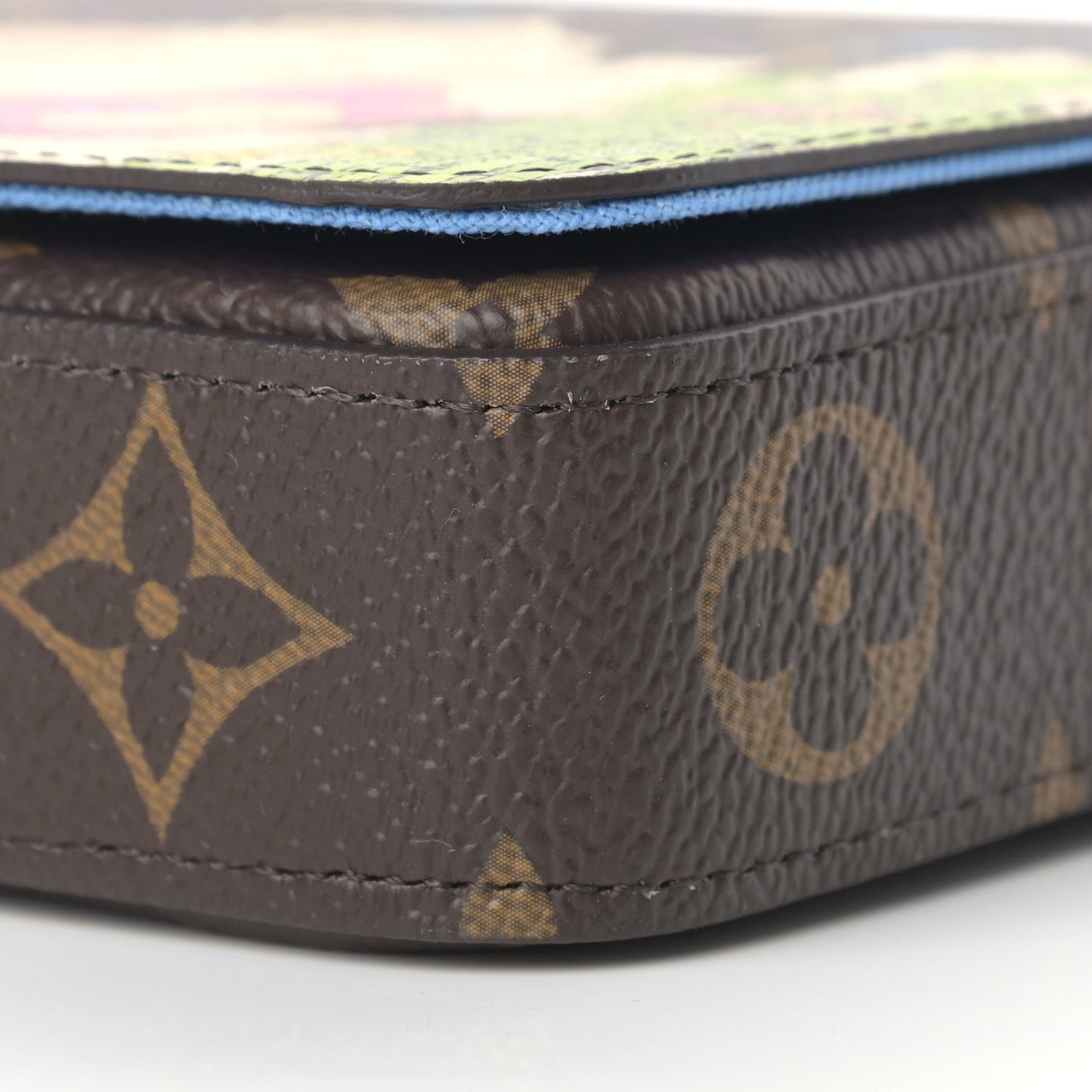Monogram 2021 Christmas Animation China Wall Pochette Felicie Chain Wallet Myosotis Blue