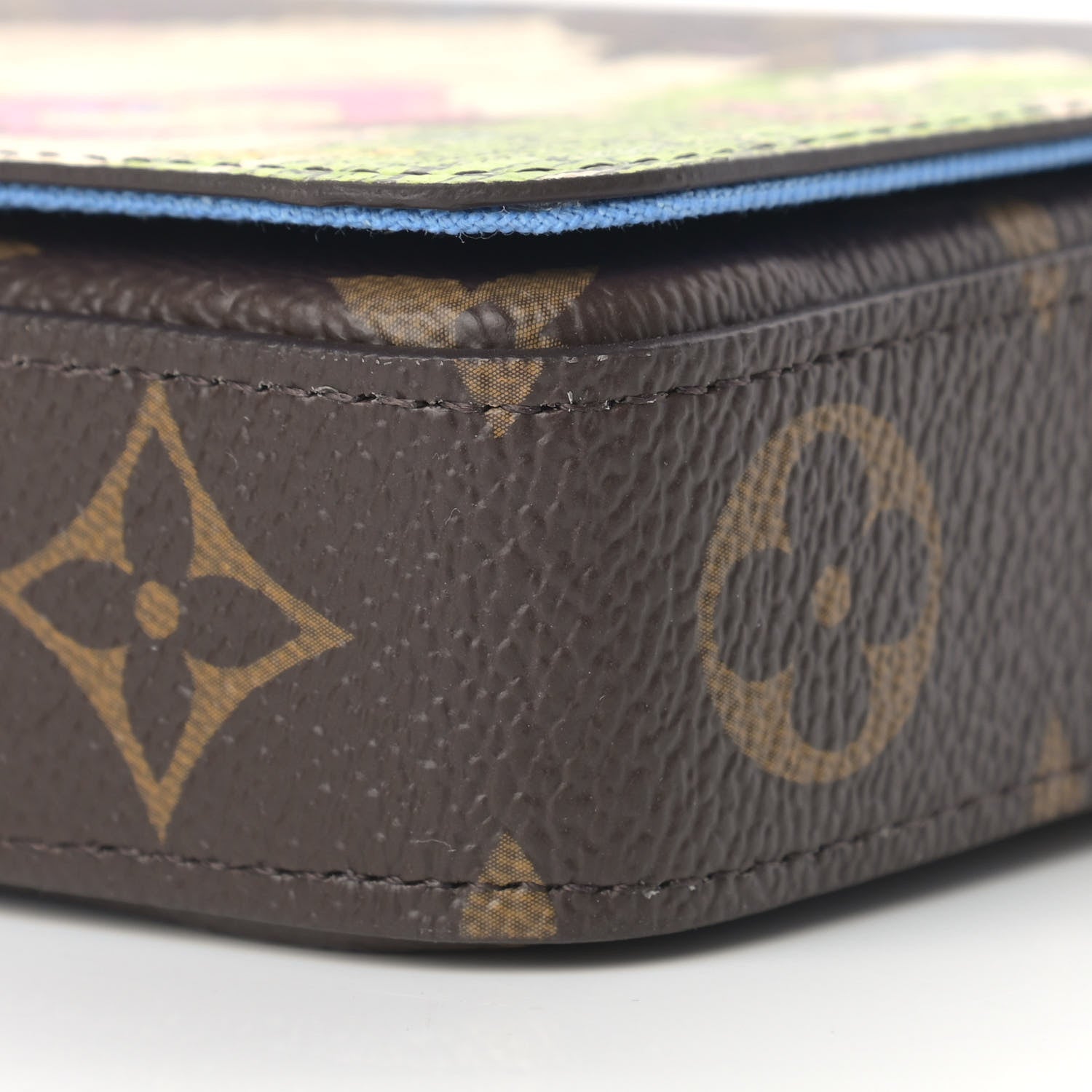 Louis Vuitton Monogram 2021 Christmas Animation China Wall Pochette Felicie Chain Wallet Myosotis Blue 9 of 9