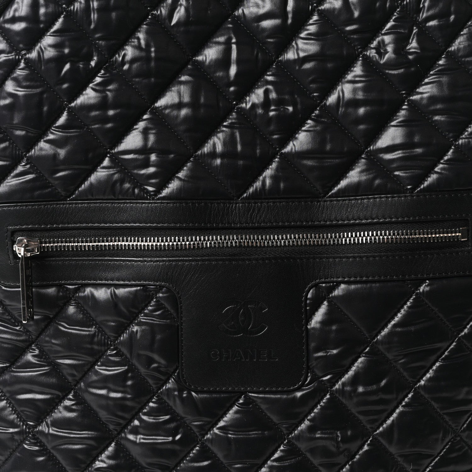 Chanel Nylon Quilted XL Coco Cocoon Backpack Black 7 of 9