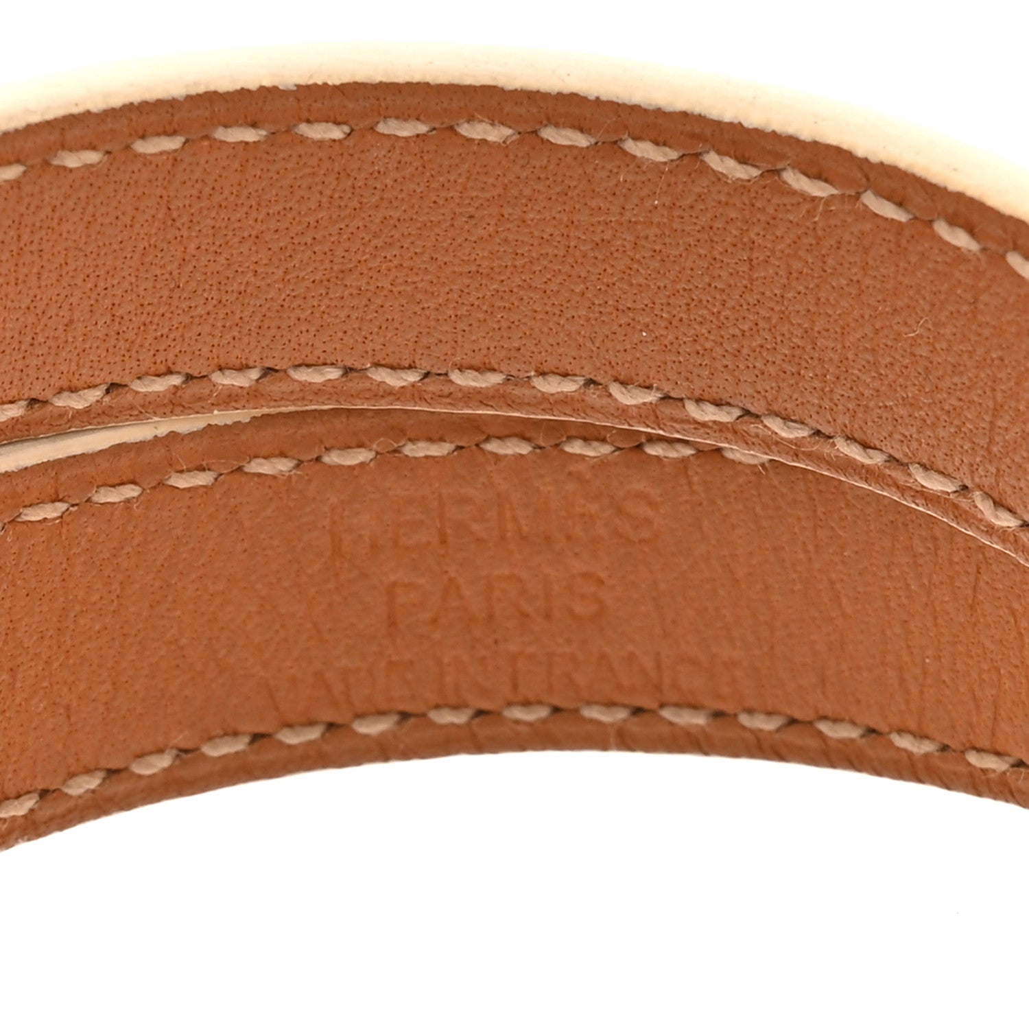 Hermes Epsom Kelly Double Tour Bracelet S White 4 of 7