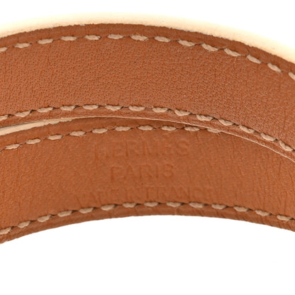 Hermes Epsom Kelly Double Tour Bracelet S White 4 of 7