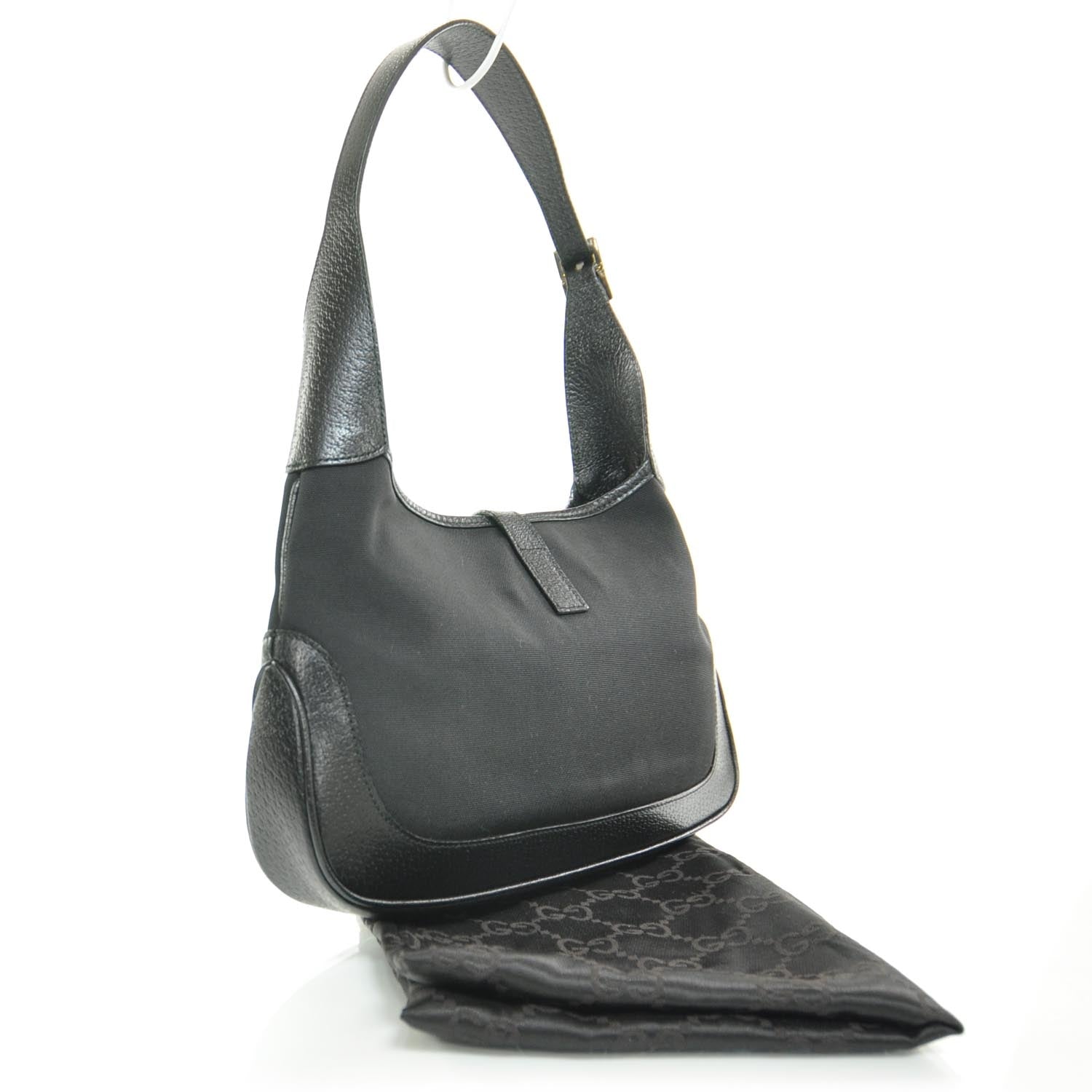 Gucci Nylon Small Jackie O Hobo Black 3 of 8