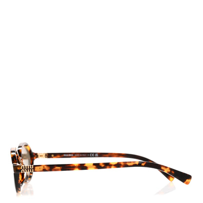 Miu Miu Acetate Oval Regard Sunglasses SMU04Z Tortoise 3 of 9