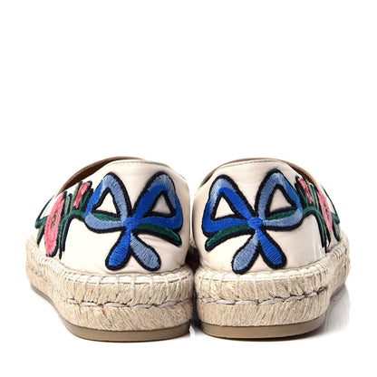 Gucci Nappa Ophelia Espadrilles 37 Mystic White 6 of 10