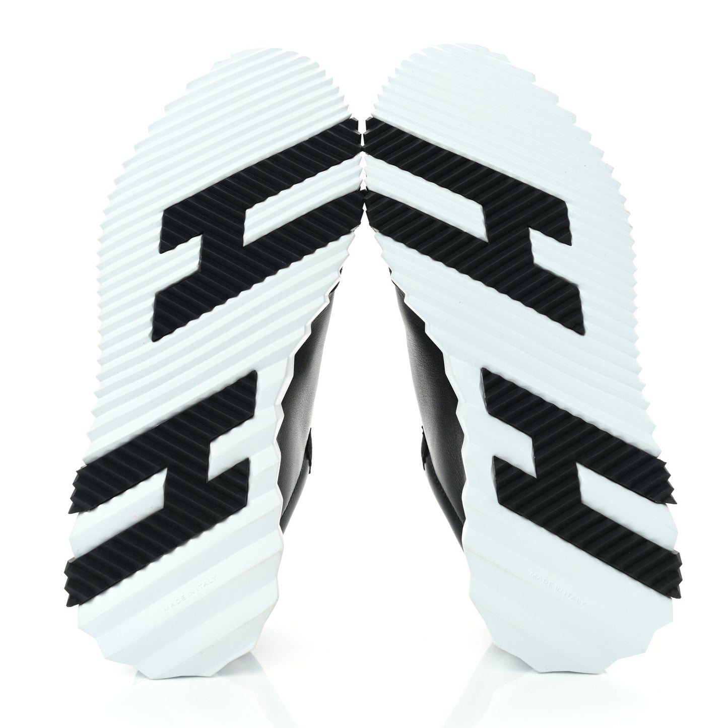 Goatskin Suede Goatskin Bouncing Sneakers 39.5 Black White