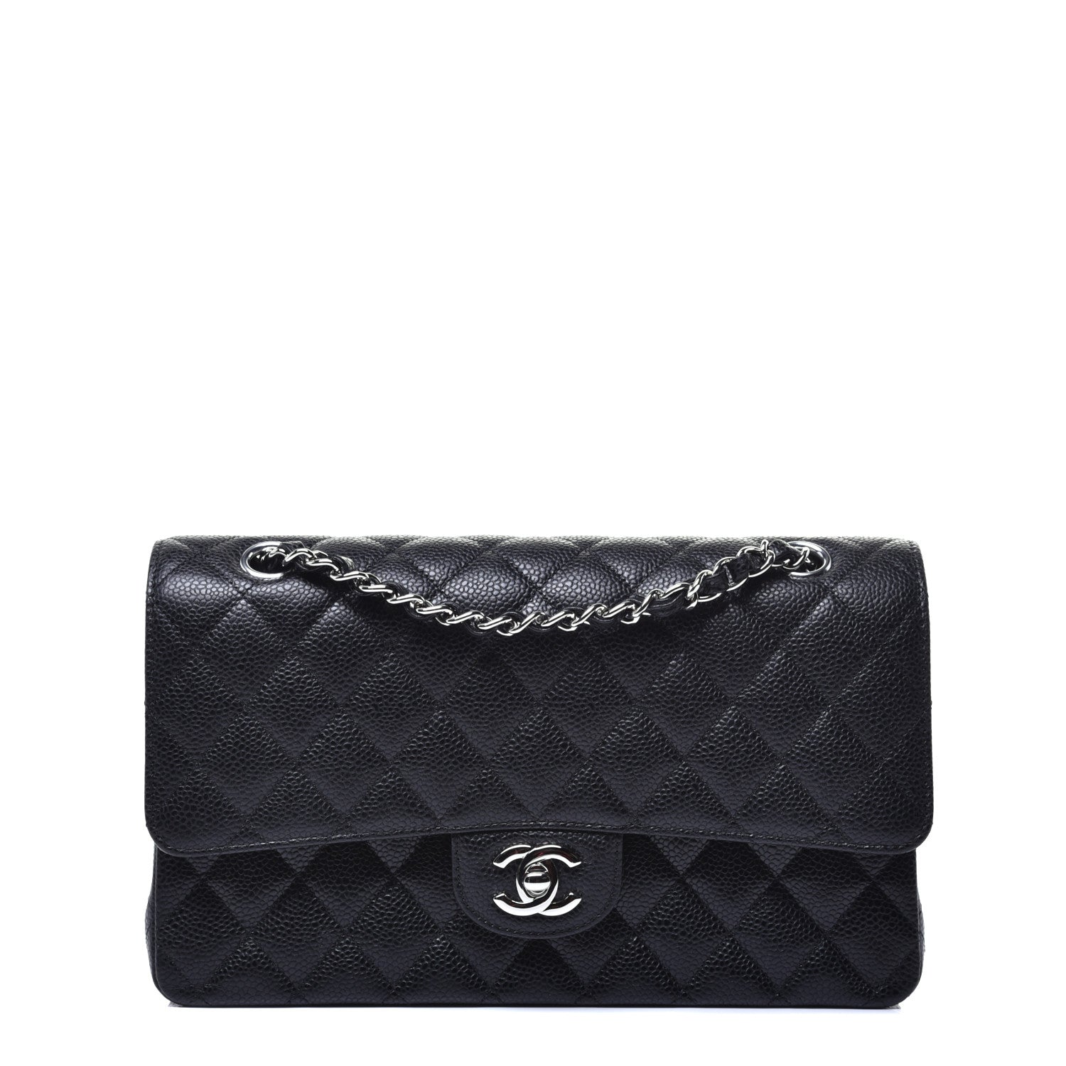 Chanel Caviar Quilted Medium Double Flap Black 1 of 10