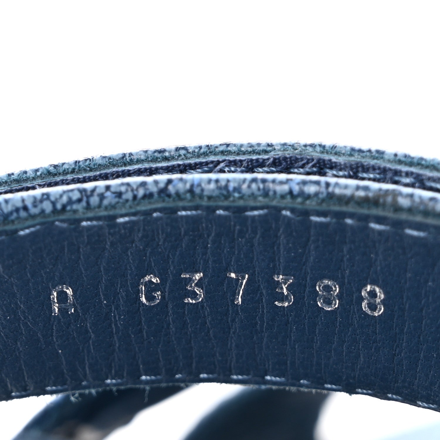 Chanel Iridescent Calfskin Logo CC Turnlock Sandals 39 Blue 9 of 10