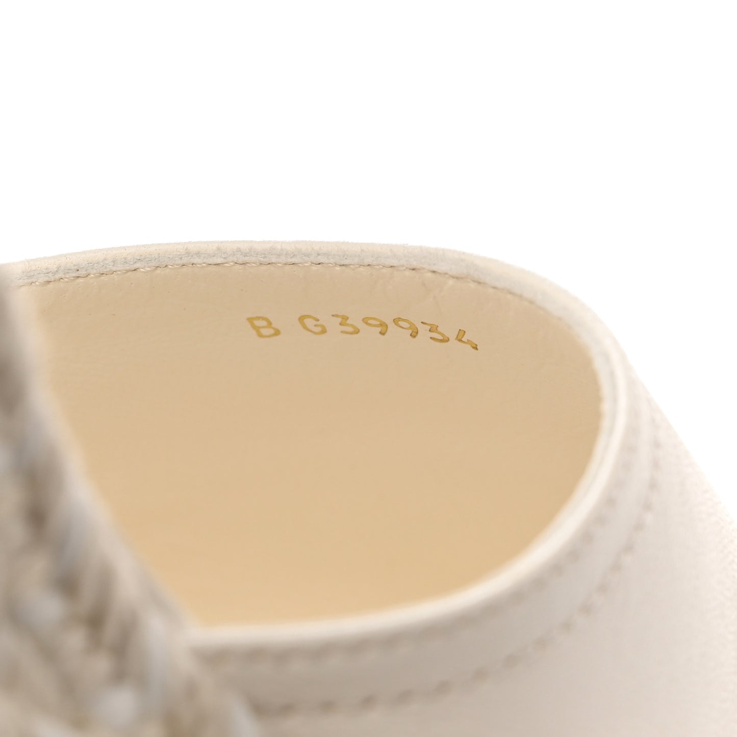 Lambskin Grosgrain CC Espadrilles Wedges 40 White Black