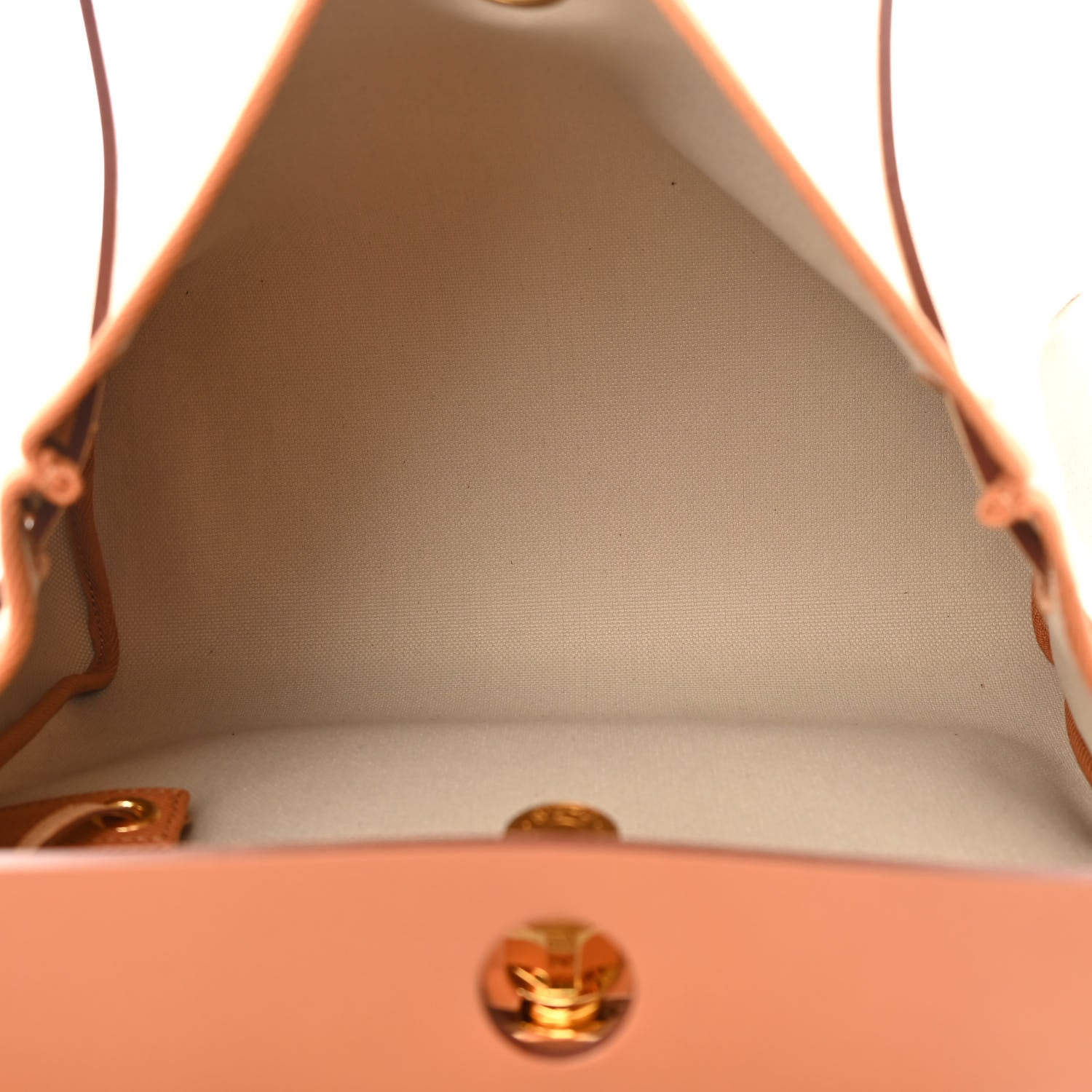 Hermes Military Toile Vache Hunter Herbag Zip Retourne 31 PM Beton Naturel 6 of 12