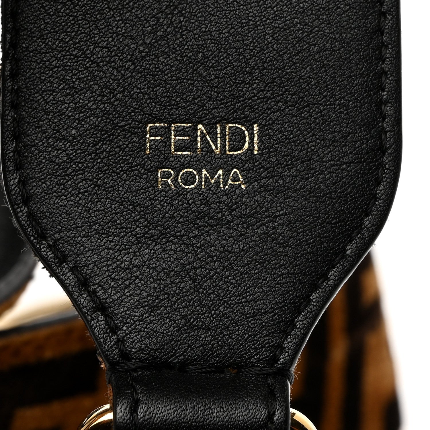 Fendi Velvet Tapestry FF Strap You Tobacco 3 of 5
