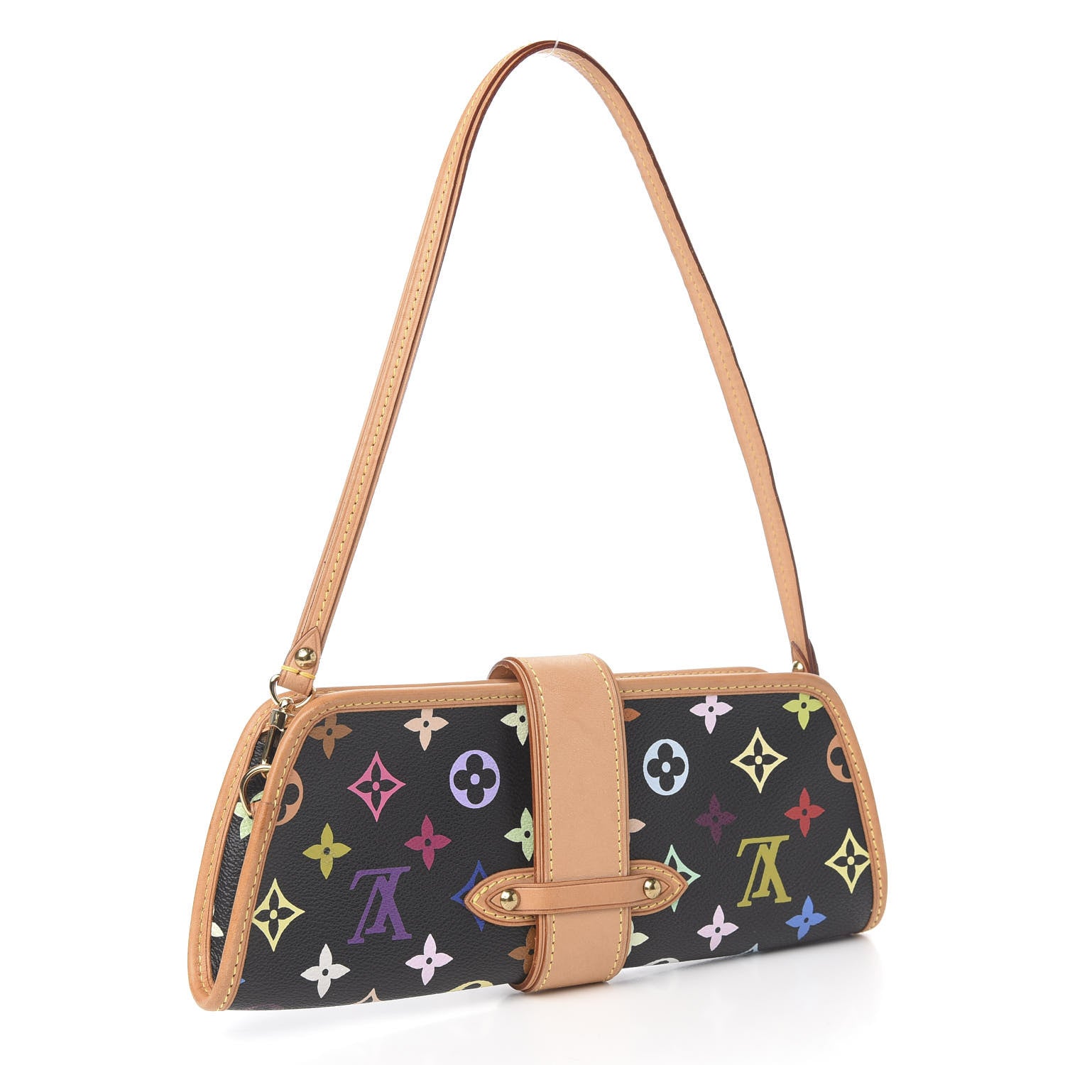 Louis Vuitton Monogram Multicolor Shirley Black 2 of 8