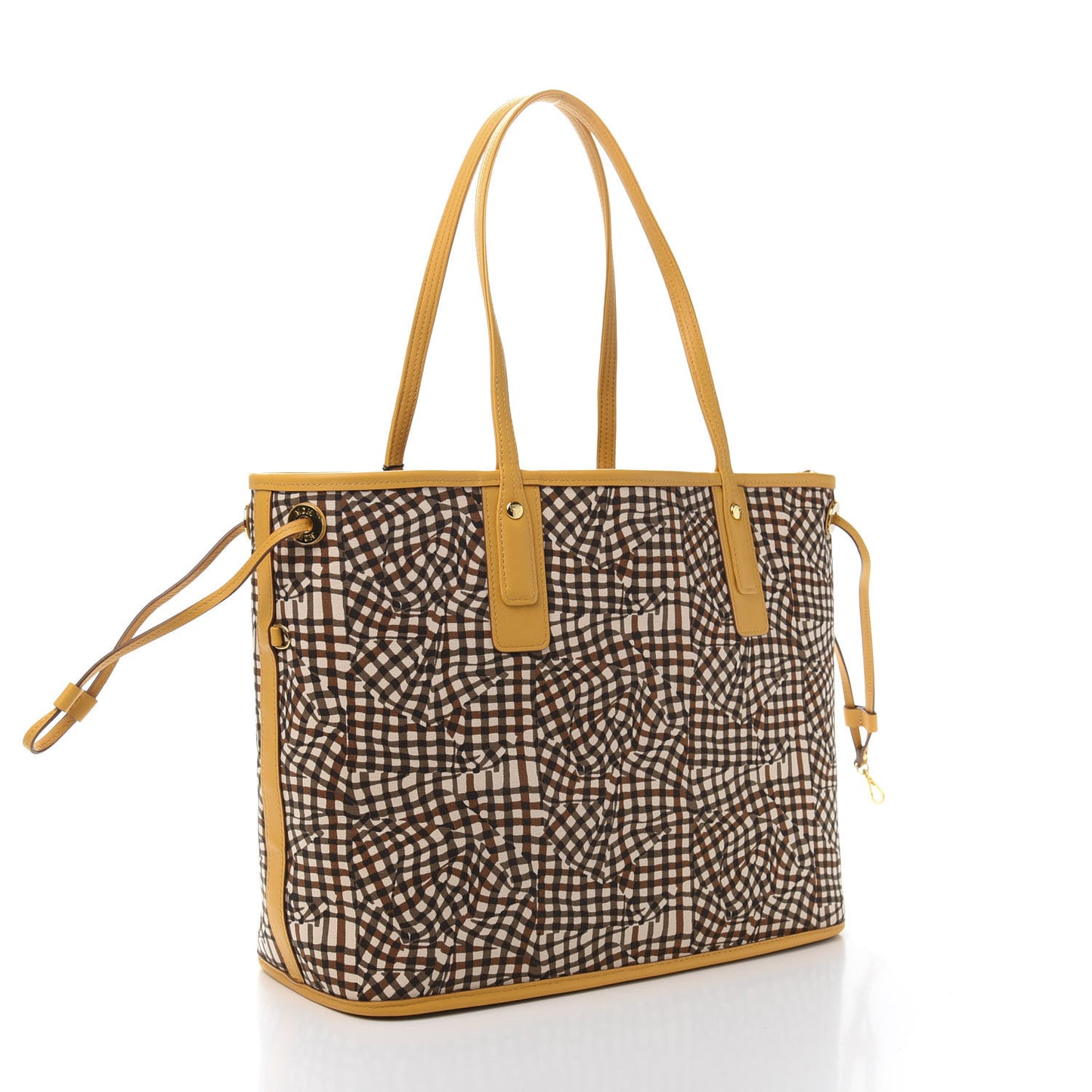 Visetos Medium Liz Reversible Shopper Tote Cognac Yellow