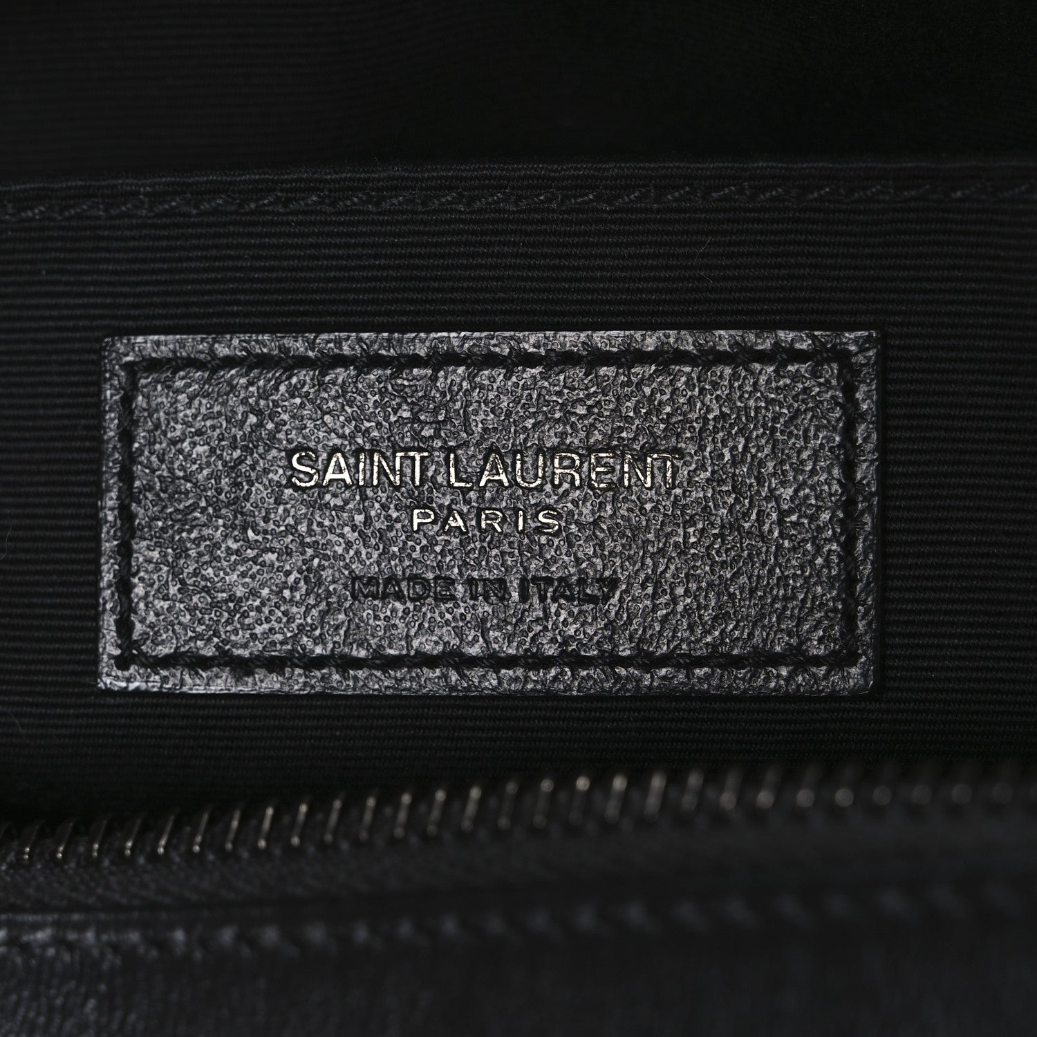 Saint Laurent Calfskin Matelasse Monogram Monochrome Lou Camera Bag Black 6 of 10
