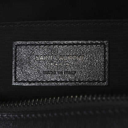 Saint Laurent Calfskin Matelasse Monogram Monochrome Lou Camera Bag Black 6 of 10