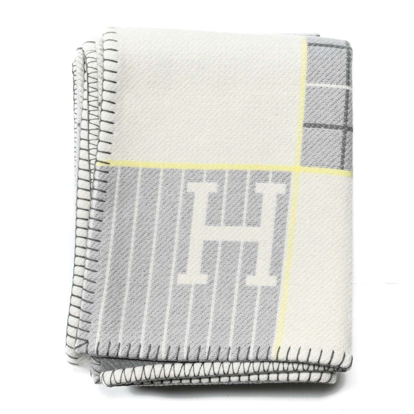Wool Cashmere Avalon Cabriole Blanket Gris Perle