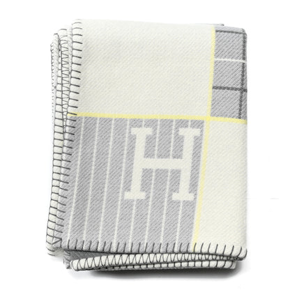 Hermes Wool Cashmere Avalon Cabriole Blanket Gris Perle 1 of 3