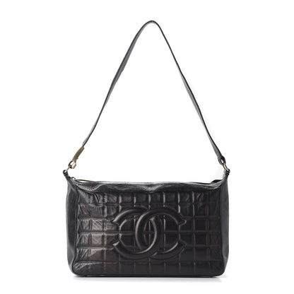 Chanel Quilted Medium Chocolate Bar Shoulder Bag Black 1 of 10
