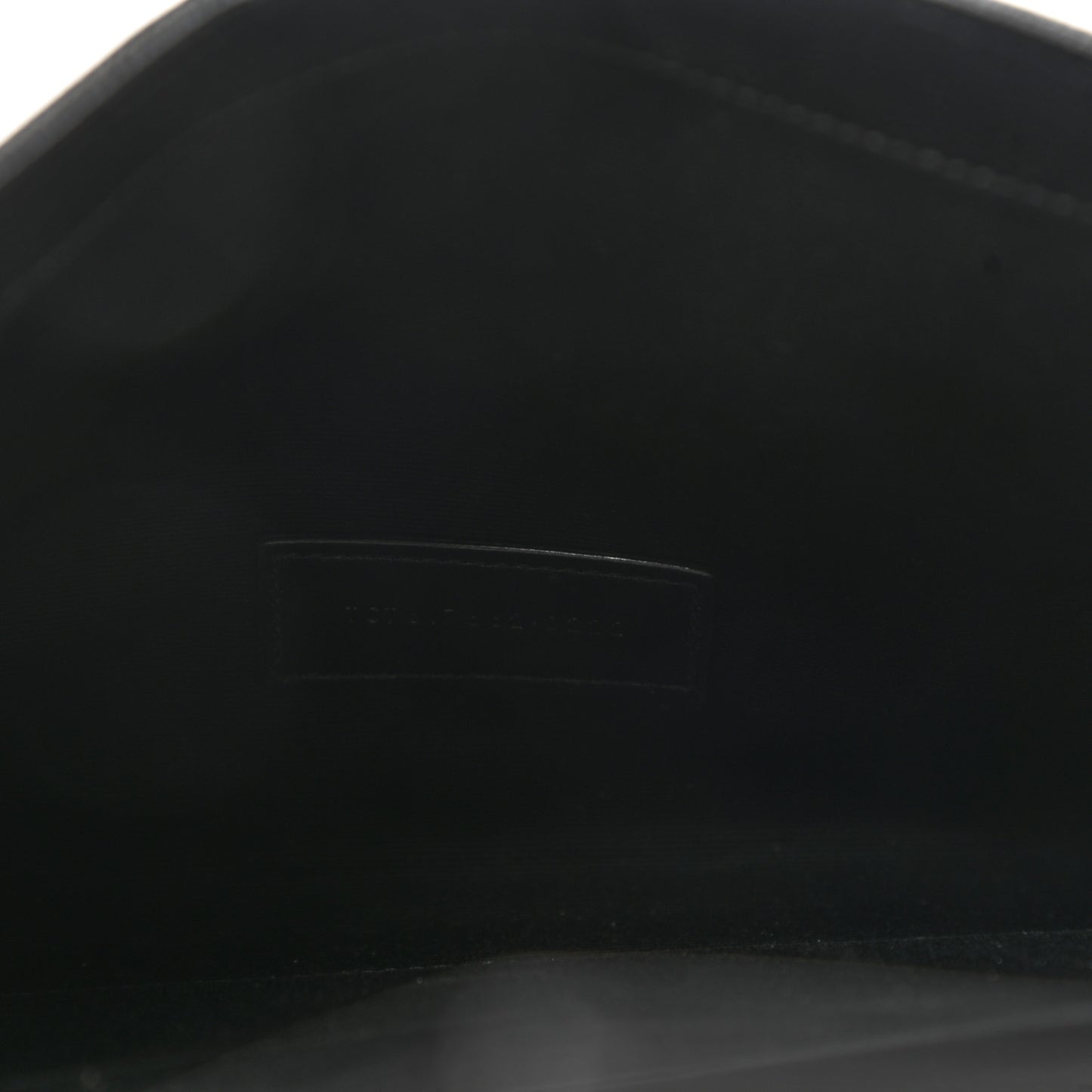 Grain De Poudre Matelasse Chevron Monogram Envelope Clutch Black