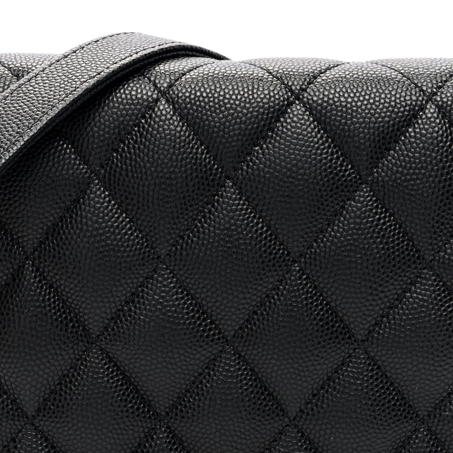 Caviar Quilted Boy Wallet On Chain WOC Black
