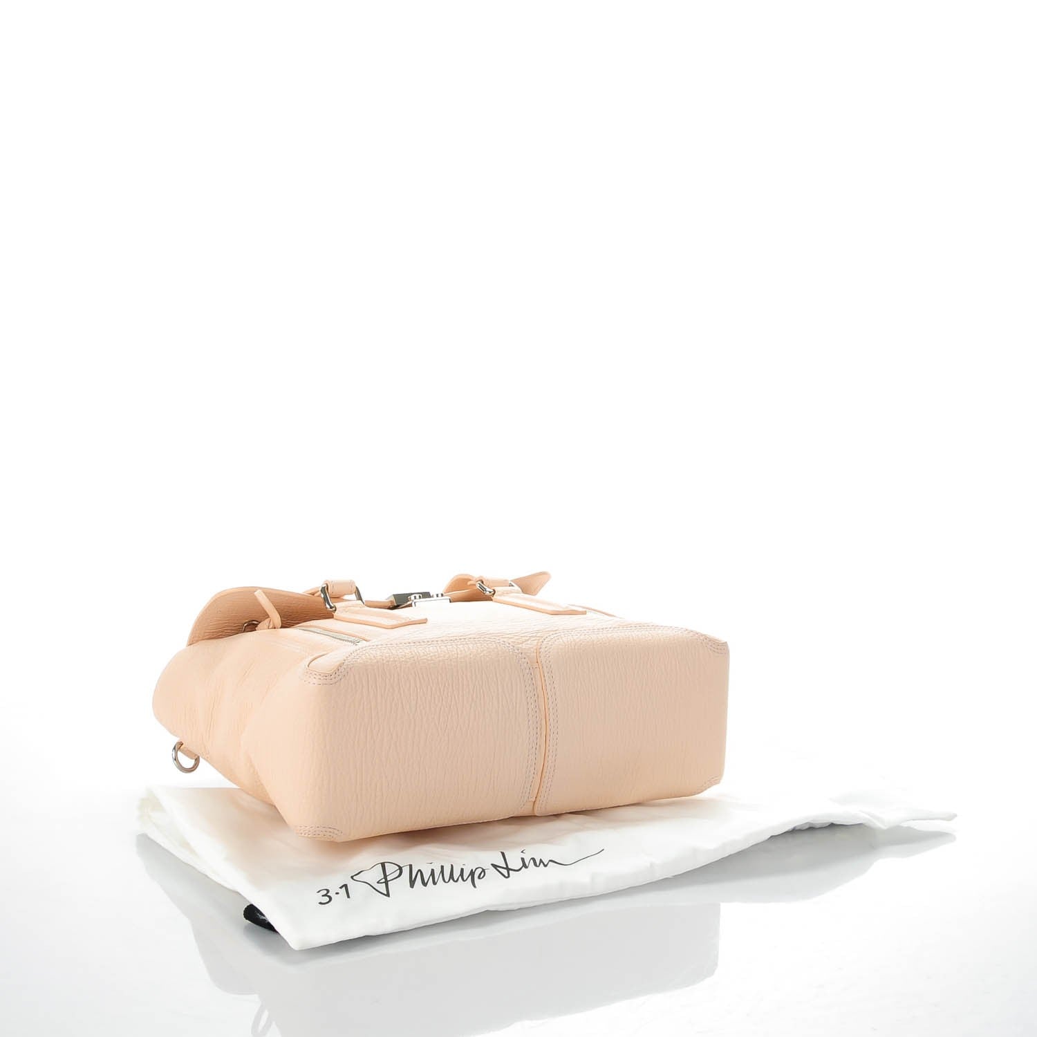 3.1 Phillip Lim 3.1 Textured Calfskin Medium Pashli Satchel White Peach 4 of 7