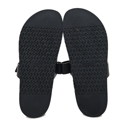 Hermes Calfskin Mens Chypre Sandals 42.5 Black 5 of 8