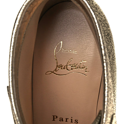 Christian Louboutin Calf Lame Tweed Triniboot 100 Booties 38.5 Platine 14 of 14