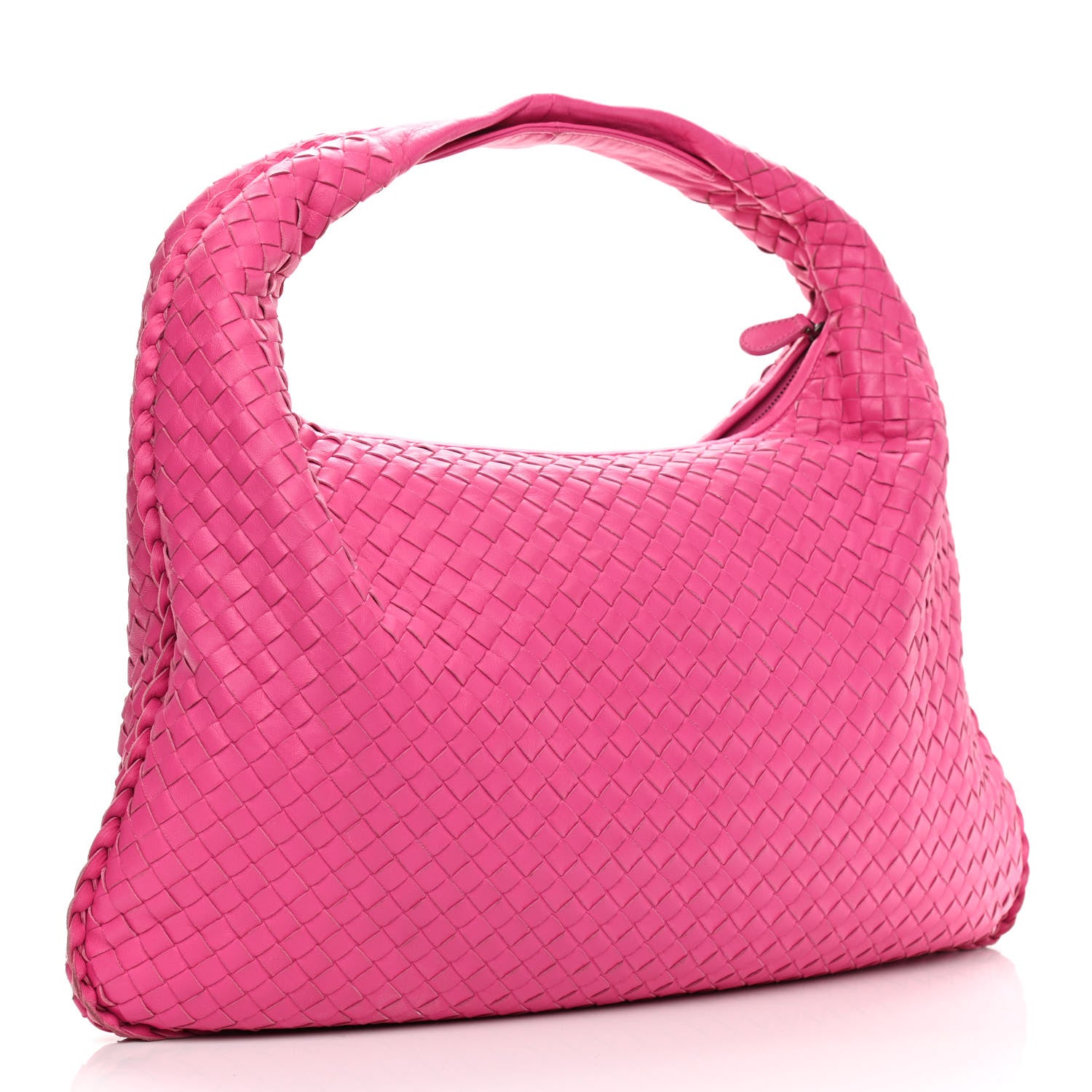 Bottega Veneta Nappa Intrecciato Large Veneta Hobo Rosa Shock 3 of 13