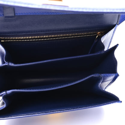 Celine Liege Calfskin Small Classic Box Flap Bag Indigo 4 of 4