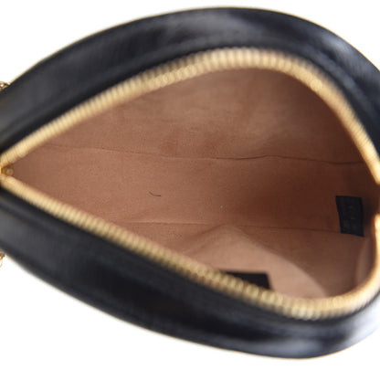 Gucci Suede Patent Web Mini Ophidia Round Shoulder Bag Black 5 of 11