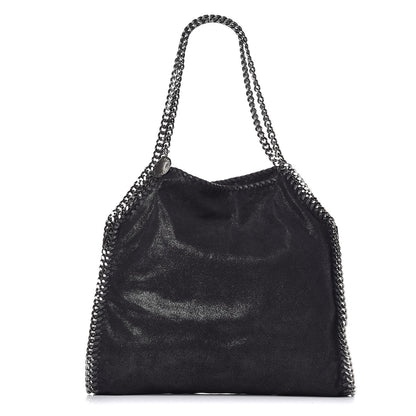 Stella McCartney Shaggy Deer Small Falabella Fold Over Tote Black 1 of 8