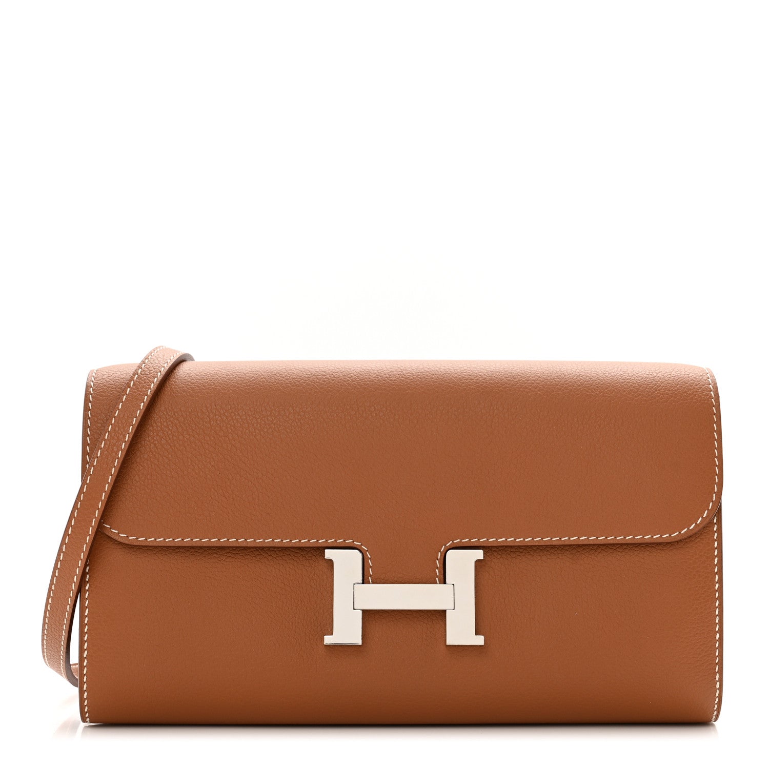 Hermes Evercolor Constance Wallet To Go Gold 1 of 9