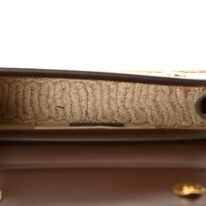 Jacquemus Calfskin Raffia Le Chiquito Long Cordao Brown 5 of 9