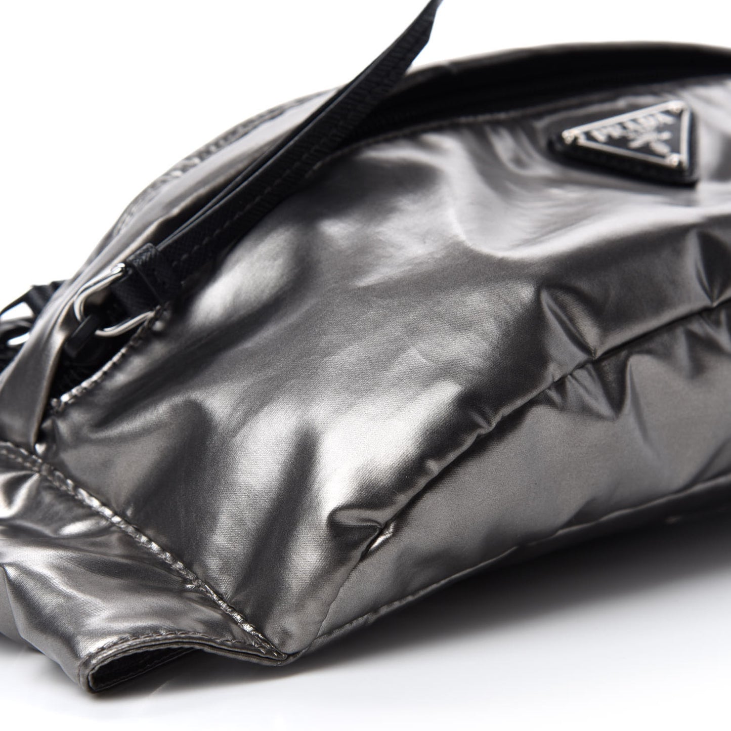 Metallic Tessuto Nylon Metal Belt Bag Ferro
