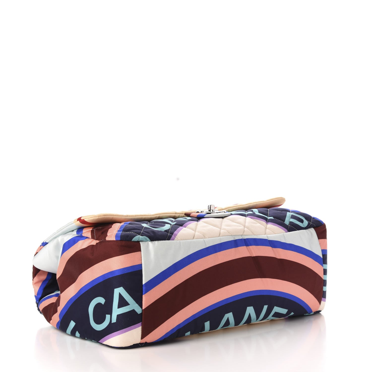 Chanel Fabric Quilted Printed XXL Flap Multicolor 4 of 11