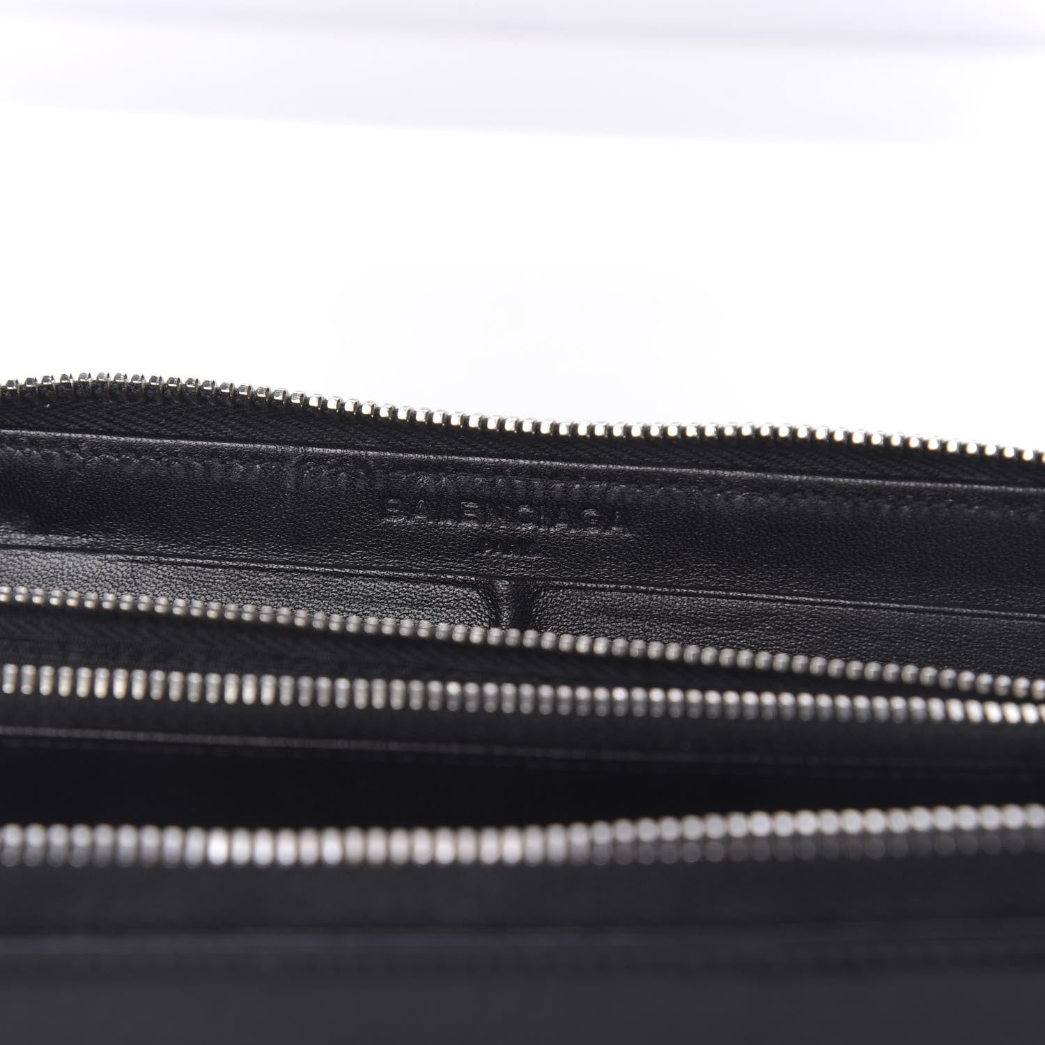 Balenciaga Agneau Arena Nappa Glover Classic Continental Zip Around Wallet Black 8 of 9