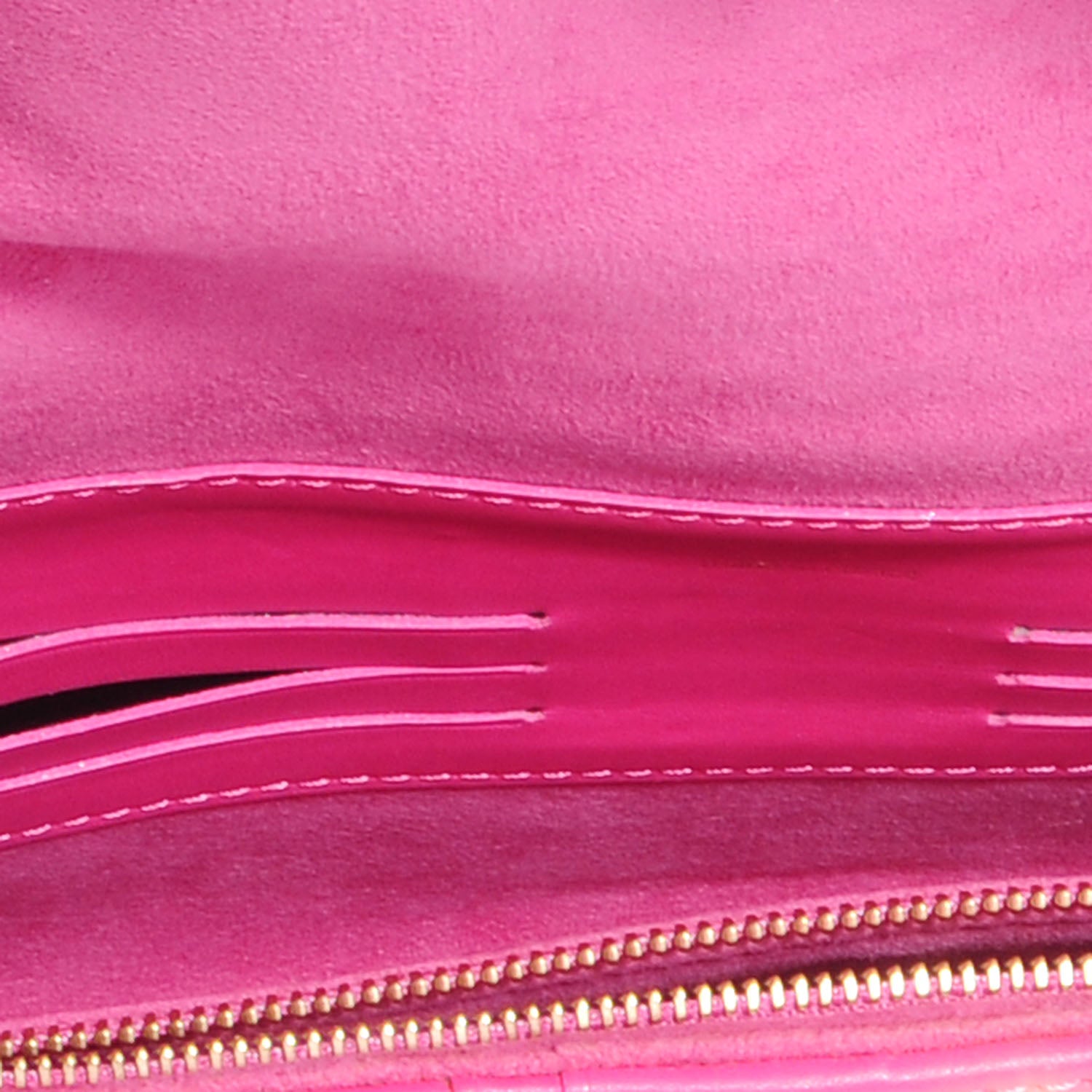 Louis Vuitton Calfskin Embossed Courtney Pochette Clutch Fuchsia 5 of 7