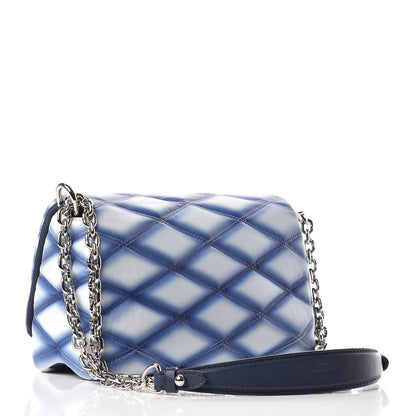 Louis Vuitton Lambskin Malletage Contraste GO-14 PM Blue 3 of 9