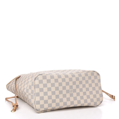 Louis Vuitton Damier Azur Neo Neverfull MM Rose Ballerine 4 of 11