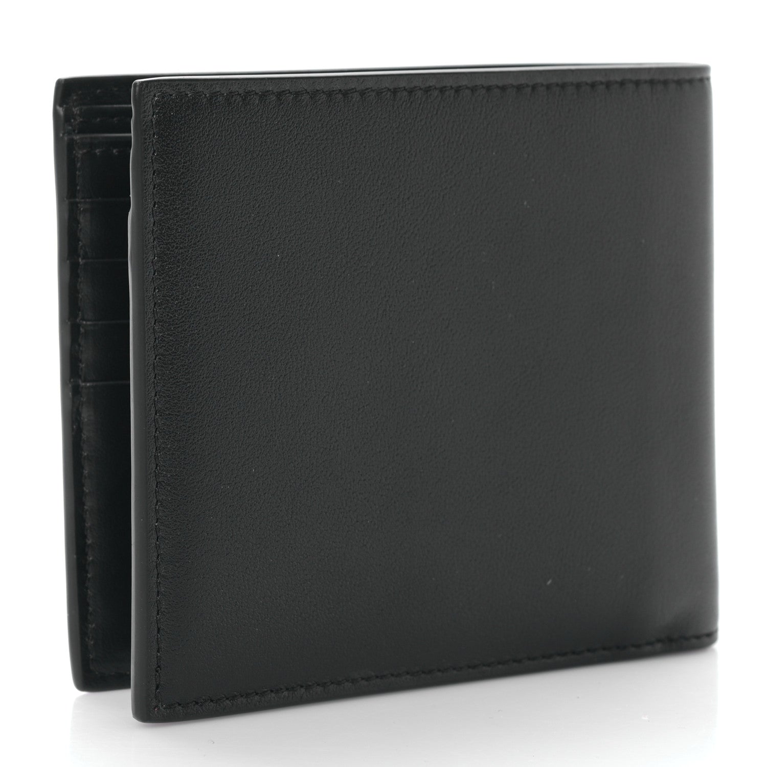 Celine HOMME Calfskin Logo Bi-Fold Wallet Black 3 of 9