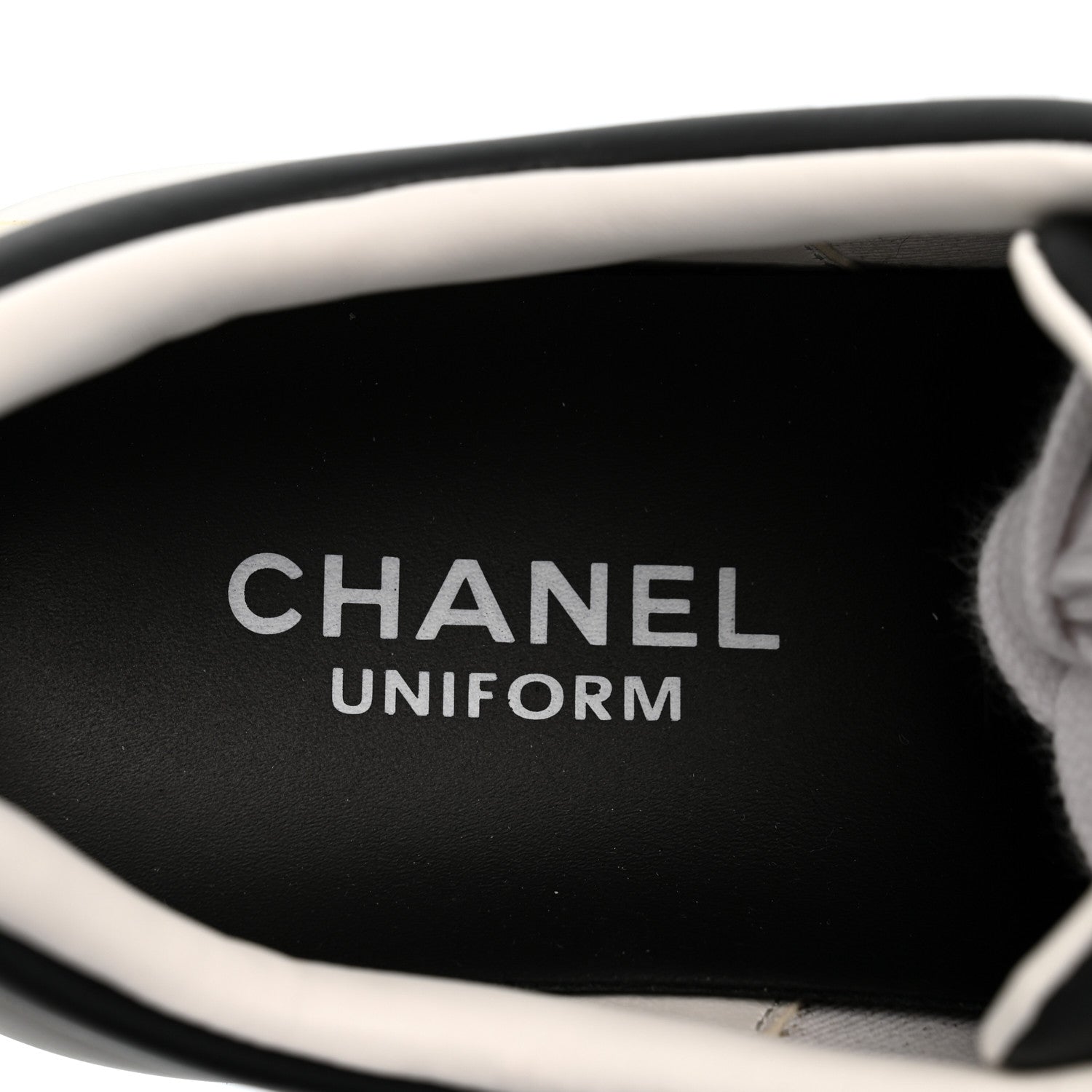 Chanel Calfskin CC Womens Sneakers 38.5 Black 8 of 10