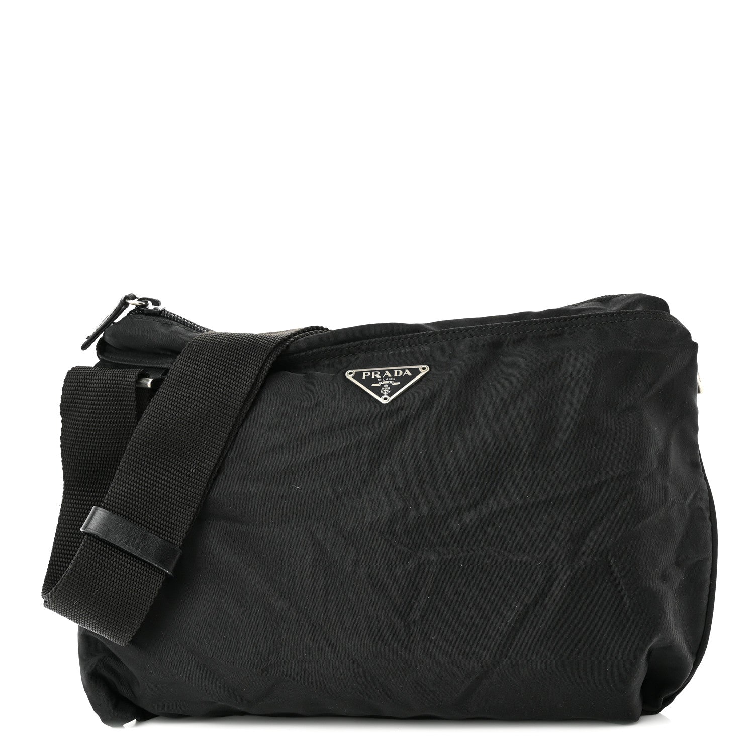Prada Nylon Vela Sport Messenger Bag Black 1 of 8