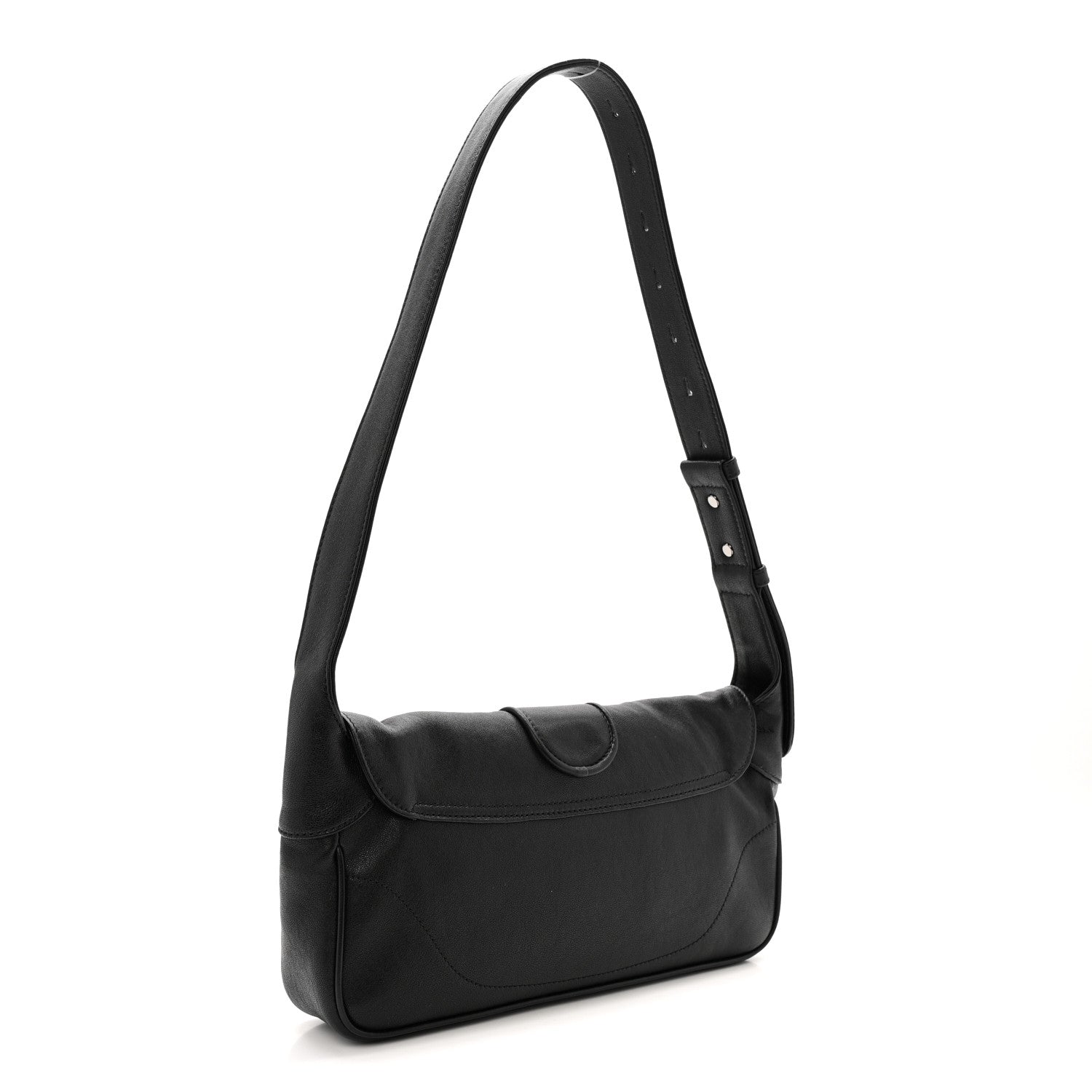 Gucci Goatskin Small GG Monochrome Aphrodite Shoulder Bag Black 3 of 12